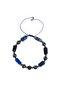Certified Lapis Lazuli & Shungite & Hematite & Zircon Apparatus Natural Stone Macrame Bracelet - 6