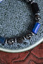 Certified Lapis Lazuli & Shungite & Hematite & Zircon Apparatus Natural Stone Macrame Bracelet - 4