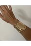 Adjustable Steel Wide Plate Bracelet - 2