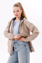 Sports Women's Stone Lined Waterproof and Windproof Hooded Raincoat with Pockets - Windbreaker - 2