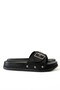 Orthopedic Patterned Black Women's Slippers