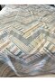 طباعة نمط المنشار 200x240 سم. بيك أحادي مزدوج (BATTAL). - 4