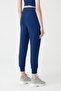 Women's Navy Blue High Waist Jogger Sweatpants - 3
