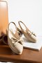 Women's Ballerina Mink Faux Leather Bow Ballerina Comfortable Lightweight Ballerina Daily Ballerina - 3