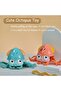 Octopus Bath Toys Set - Floating Safe Educational Toy for Babies and Kids - 7