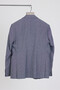 Restore Men's Dark Navy-Grey Lycra Cotton Slim Fit Sports Blazer Jacket (Plus Size - Battal) - 6