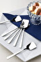 Luxury 6-Piece Dessert and Ice Cream Spoon 304 Stainless Steel Polished Silver for Serving Tea, Coffee, and Dessert