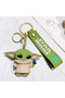 Star Wars Set Yoda Cute Anime Figure Keychain Birthday Gifts Children's Ornament Toys - 3