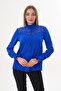 Women's Plus Size Floş Lace Slim Crepe Shirt - 6