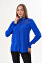 Women's Plus Size Floş Lace Slim Crepe Shirt