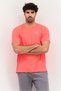 Men Sportswear Fit Short Sleeves Running T-Shirt, Coral