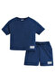 Boys Cotton Interlock Tee & Shorts Set – Navy - 2