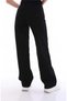 Black School Pants Palazzo Wide Leg High Waist Trousers - 3