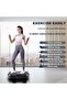 Fitness Vibration Plate with Bluetooth Speaker, Resistance Bands, 400 lb Max Load - 5