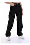 Black School Pants Palazzo Wide Leg High Waist Trousers - 4