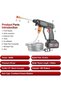 48V Cordless High-Pressure Water Sprayer | Rechargeable Car Washer with 2 Spray Modes & Acces - 6