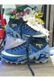 Vinnex Sports Football Shoes with Lycra Socks - Sax Black - 3