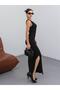 Women's Bubble Slit Detailed Maxi Summer Dress