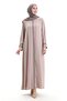 Stone Embroidered Crepe Fabric Ferace - 2