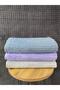 Grid 3-Piece Bath Towel Set – 100X150 cm 100% Cotton, Soft Textured, Knitted Pattern. - 5