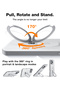 Upgraded 360° Spin Magnetic Stand for iPhone 16 Pro Max Case - 5