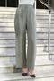 Women's Silky Modal High Waist Side Pockets Pleated Elastic Back Wide Leg Palazzo Pants-Khaki