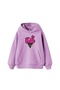 Pink Floyd Printed Oversize Women's Purple Hoodie