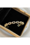 Gold Color Complete Zircon Stone Steel Bracelet - 2
