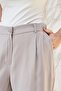 Women's Silky Modal High Waist Side Pockets Pleated Elastic Back Wide Leg Palazzo Pants-Mink - 4