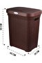 - LAUNDRY BASKET WITH LID - GREY 50 LTR CAPACITY - 3