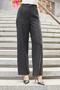 Women's Silky Modal High Waist Side Pockets Pleated Elastic Back Wide Leg Palazzo Pants-Black