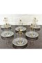 18 Piece Tea Set - 6 Cups, 6 Plates, 6 Butterfly Spoons & Eva Tea Cup & Gold Detail - 3