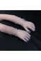 Miva Sparkling Tulle Long Children's Gloves Lilac - 5