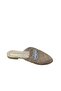 Women's Knitwear Stoned Closed Front Slippers
