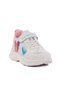 White-Baby Blue Mesh Children's Sports Shoes 2340 F