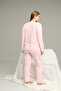 Pink Pattern Curve Plus Size Battal Size Cotton Pajamas Suit25240763 - 3