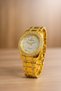 Unisex Luxury Metal Wristwatch with Sim and Stone Detail