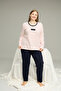 White Red Print Curve Plus Size Battal Size Cotton Pajamas Suit25240841 - 2