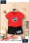 Children's Unisex “Sonic Multiple Cembrr Icinde“ Special Printed Crew Neck T-Shirt - Shorts Set