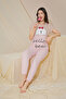 Women's Low-Waisted Pajama Set with Short-Sleeve Pockets - 2