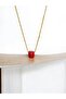 Murano Glass Letter Square Eye Necklace - 3