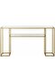 FFD Modern Glass Console Table – Minimalist Entryway Table with 2-Tier Storage, 120x40x80cm - 7