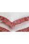 Ruffled Pillow Case 100% Cotton Linen Gingham Ruffle Detail 50X70 - 5