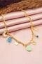 Women's Special Design Blue Color Mixed Figure Evil Eye Necklace - 3