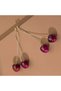 Drop earrings, Design Cherry model - 3