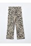 Lcwaikiki Classic Women's Leopard Patterned Trousers with Elastic Waist - 7