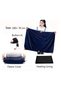 Blanket - Blue shawl with USB charging heating source - 2