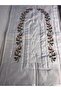 Dowry 6 Piece Floral Embroidered Etamine Prayer Rug Set Bundle Set - 2