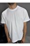 Bisiklet Yaka Beyaz Basic T-Shirt - 2