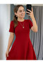 Women's Short Sleeve Crew Neck Maxi Dress - 4